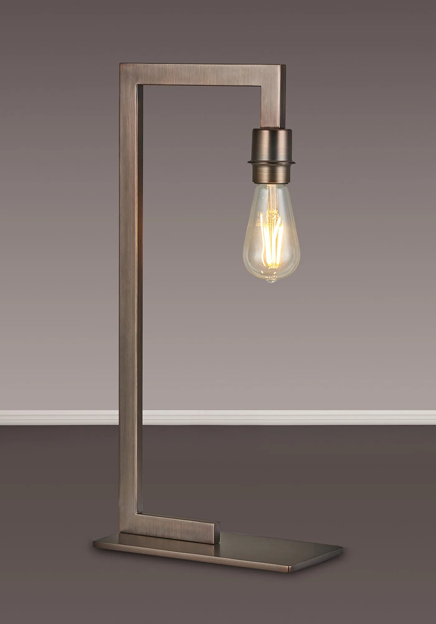 Braxton Table Lamp Over Arm Without Shade, 1 Light E27