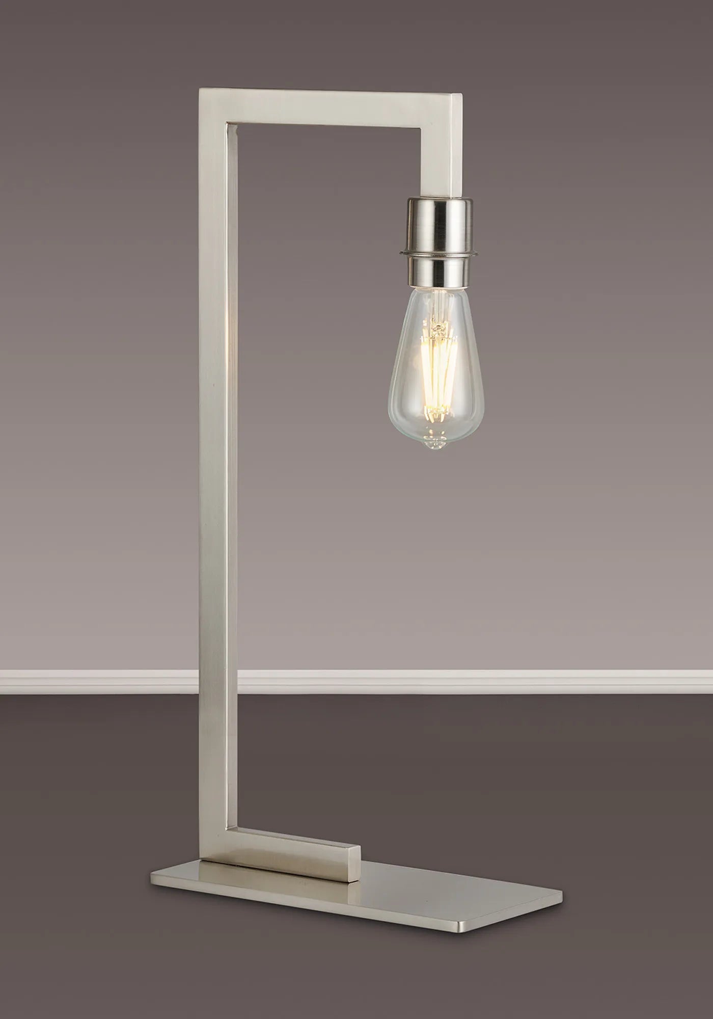 Braxton Table Lamp Over Arm Without Shade, 1 Light E27