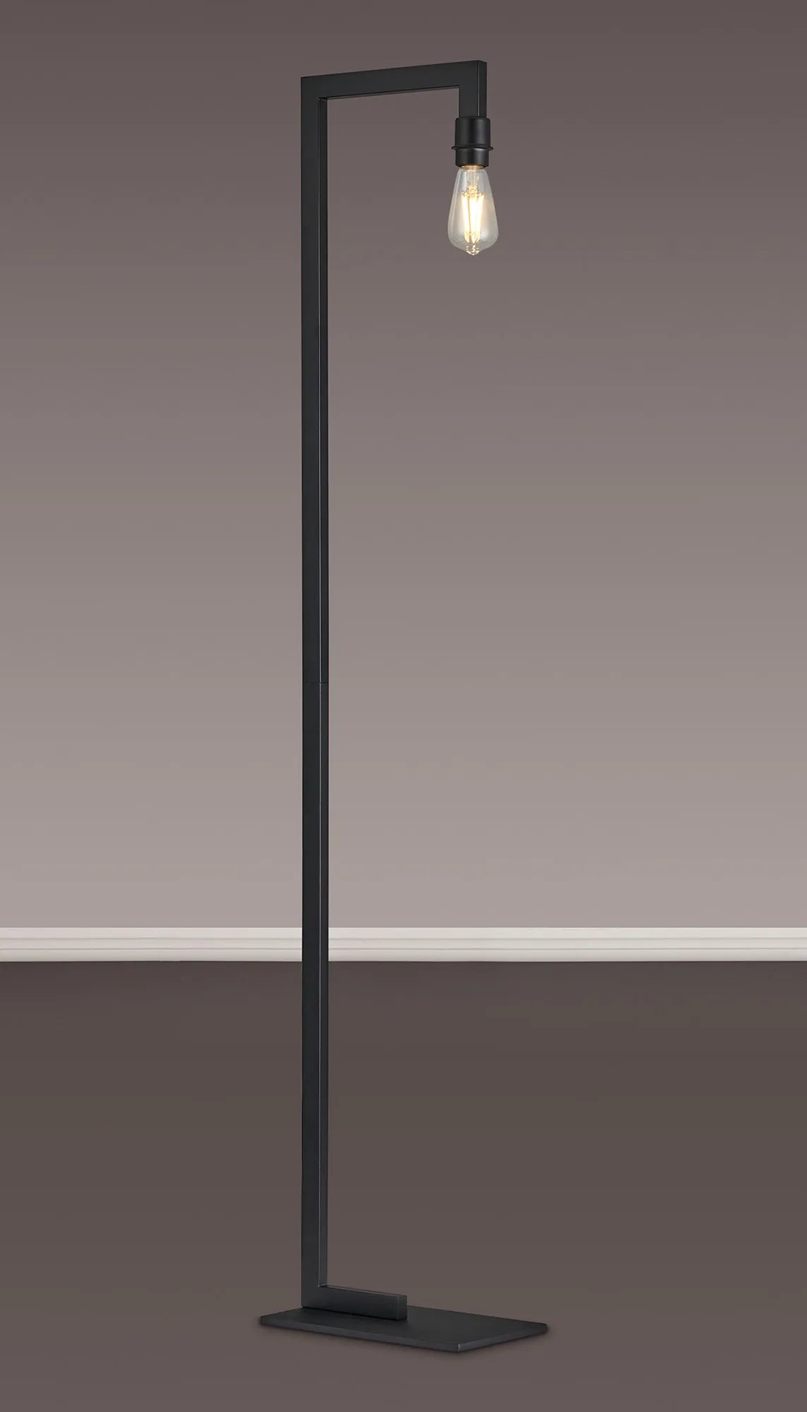 Braxton Floor Lamp Over Arm Without Shade, 1 Light E27