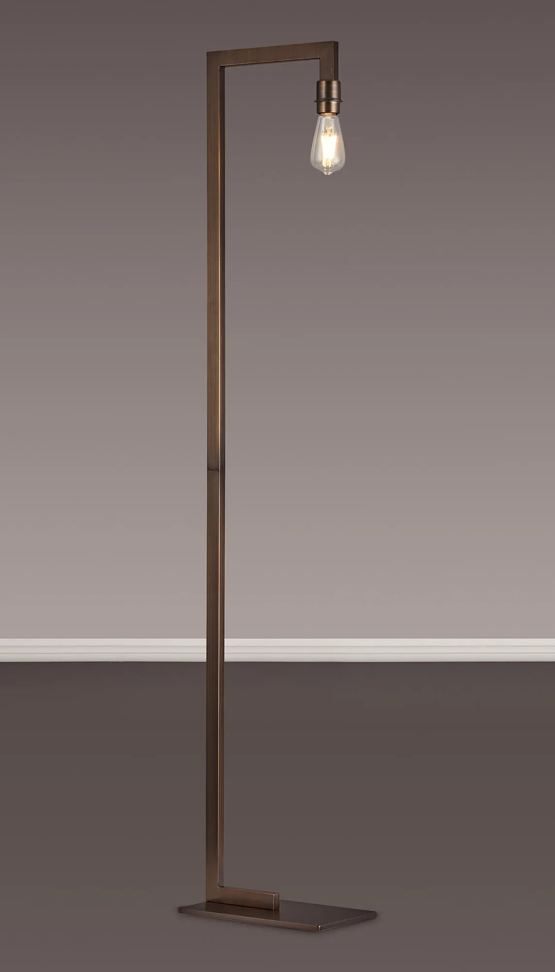 Braxton Floor Lamp Over Arm Without Shade, 1 Light E27