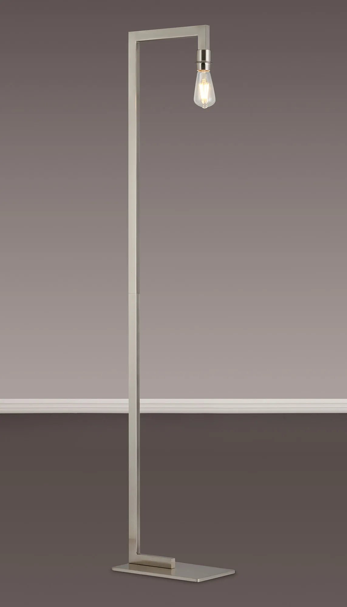 Braxton Floor Lamp Over Arm Without Shade, 1 Light E27