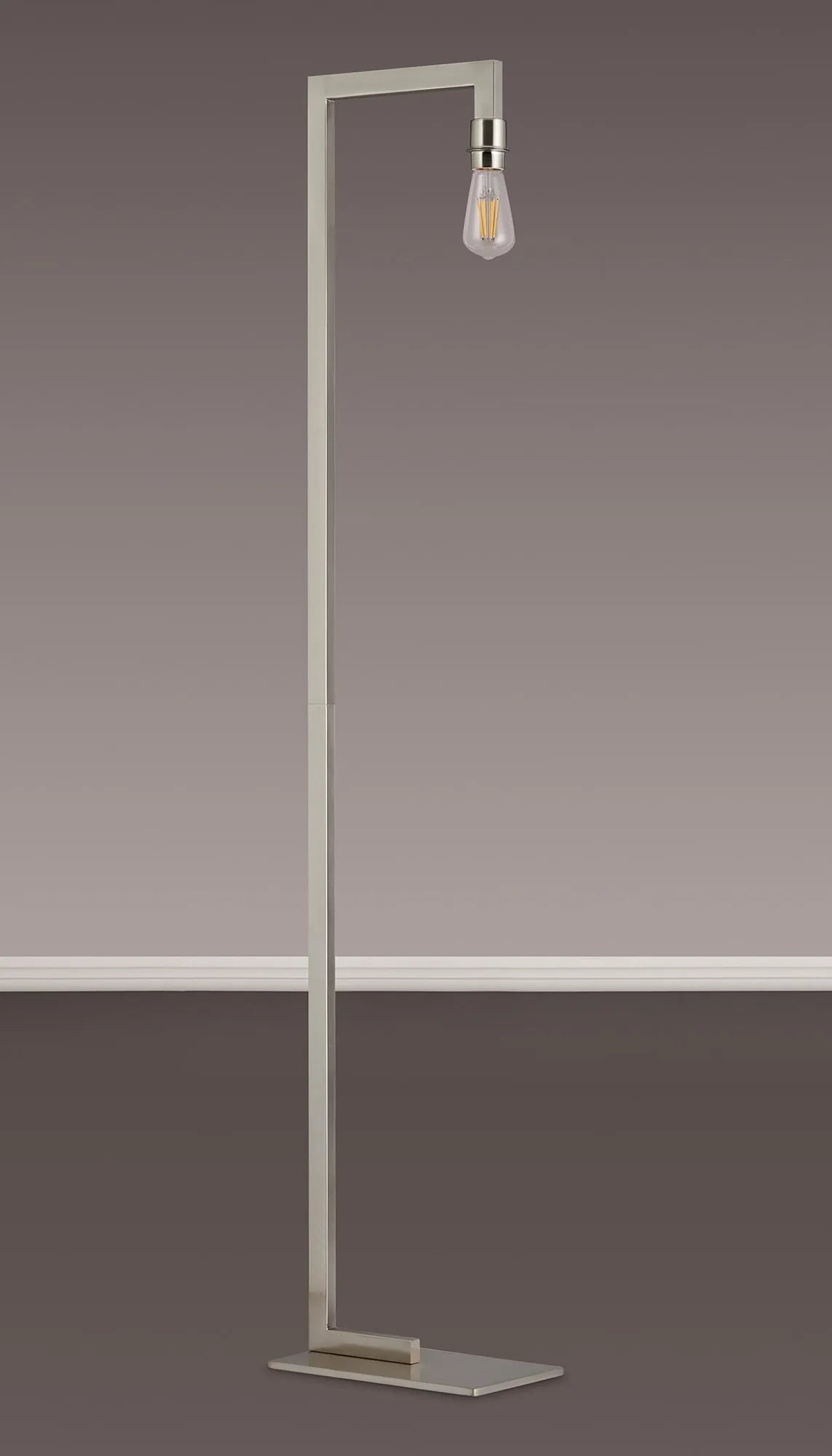 Braxton Floor Lamp Over Arm Without Shade, 1 Light E27