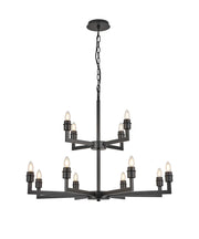 Braxton Multi Arm 2 Tier Pendant Without Shade, 4 + 8 Light E27 Frame Only