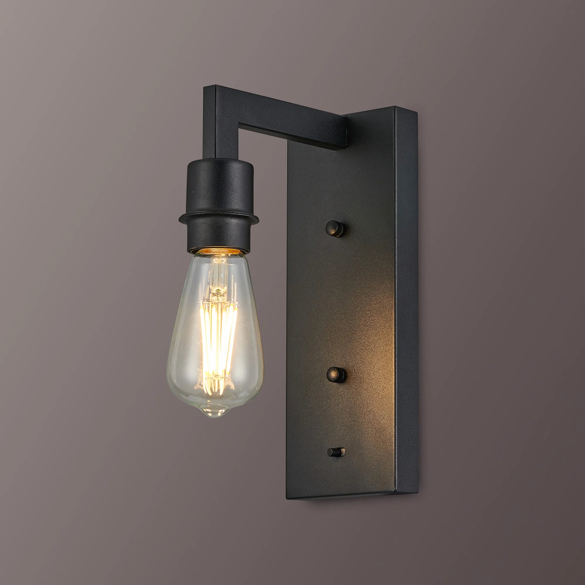 Braxton Wall Lamp Over Arm Without Shade, 1 Light E27