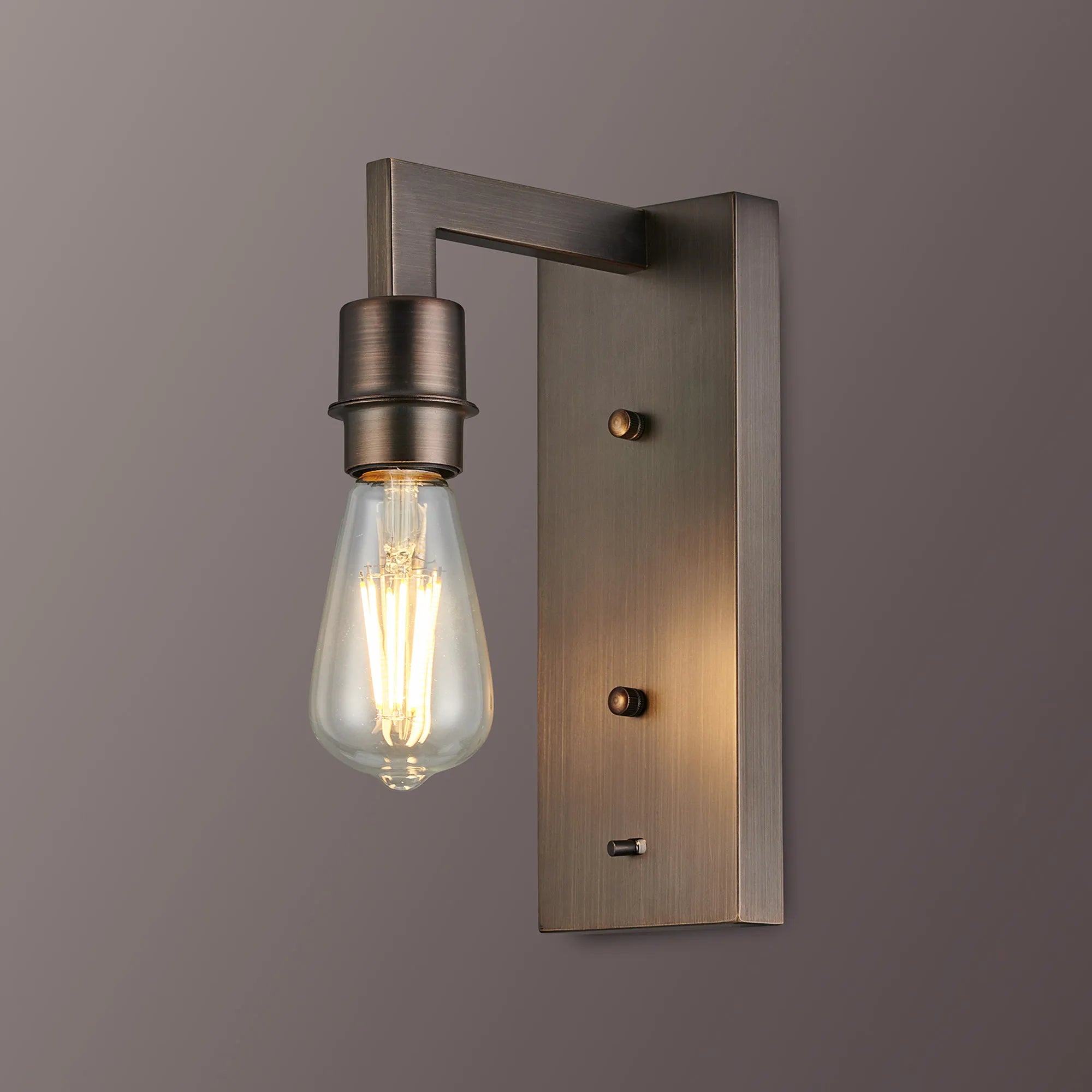 Braxton Wall Lamp Over Arm Without Shade, 1 Light E27