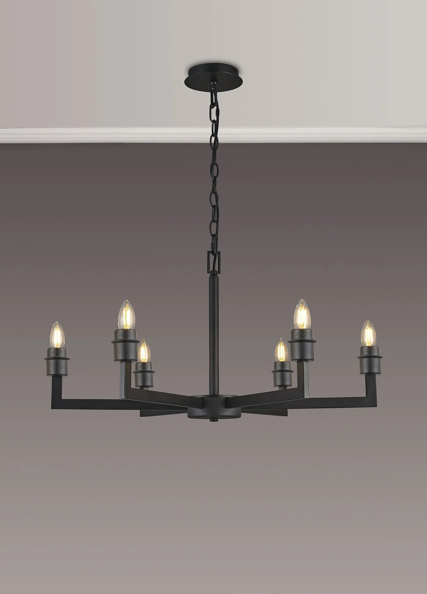 Braxton Adjustable Multi Arm Pendant/Semi Ceiling (FRAME ONLY) Without Shade