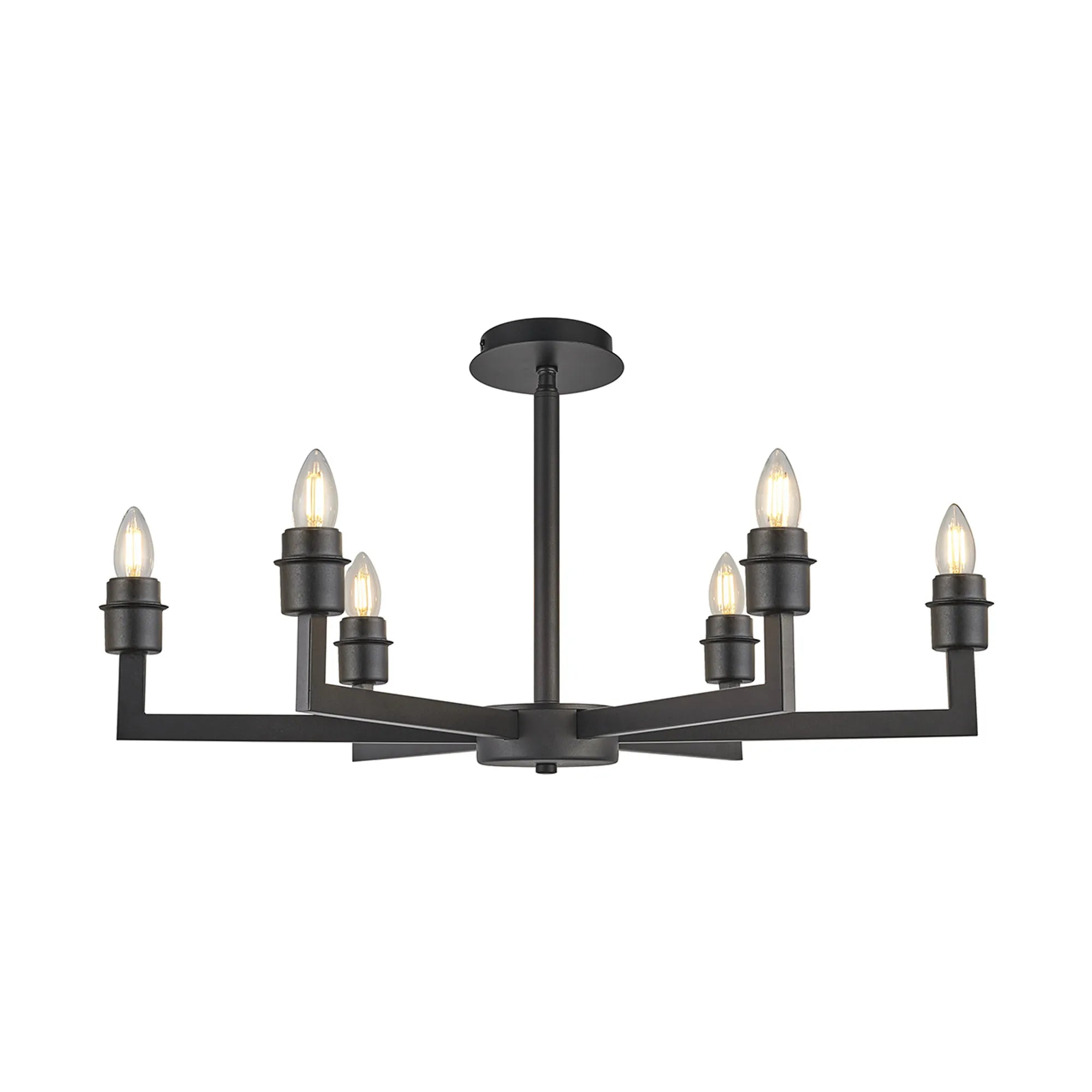 Braxton Adjustable Multi Arm Pendant/Semi Ceiling (FRAME ONLY) Without Shade