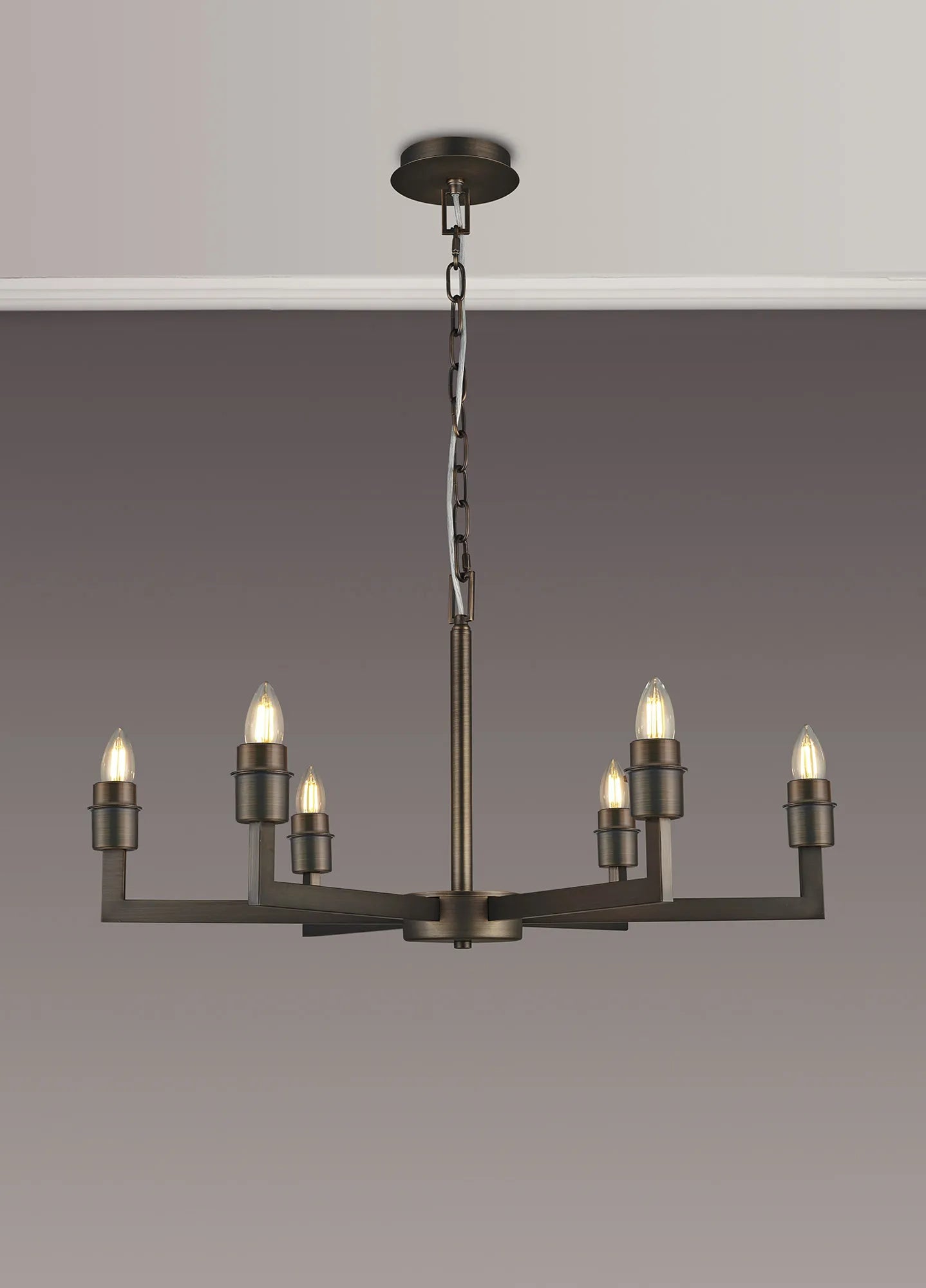 Braxton Adjustable Multi Arm Pendant/Semi Ceiling (FRAME ONLY) Without Shade