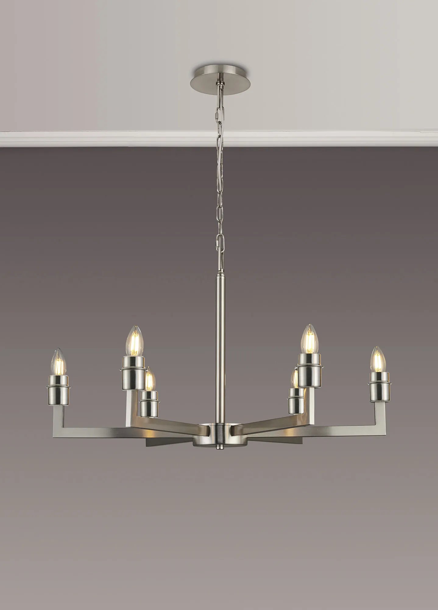 Braxton Adjustable Multi Arm Pendant/Semi Ceiling (FRAME ONLY) Without Shade