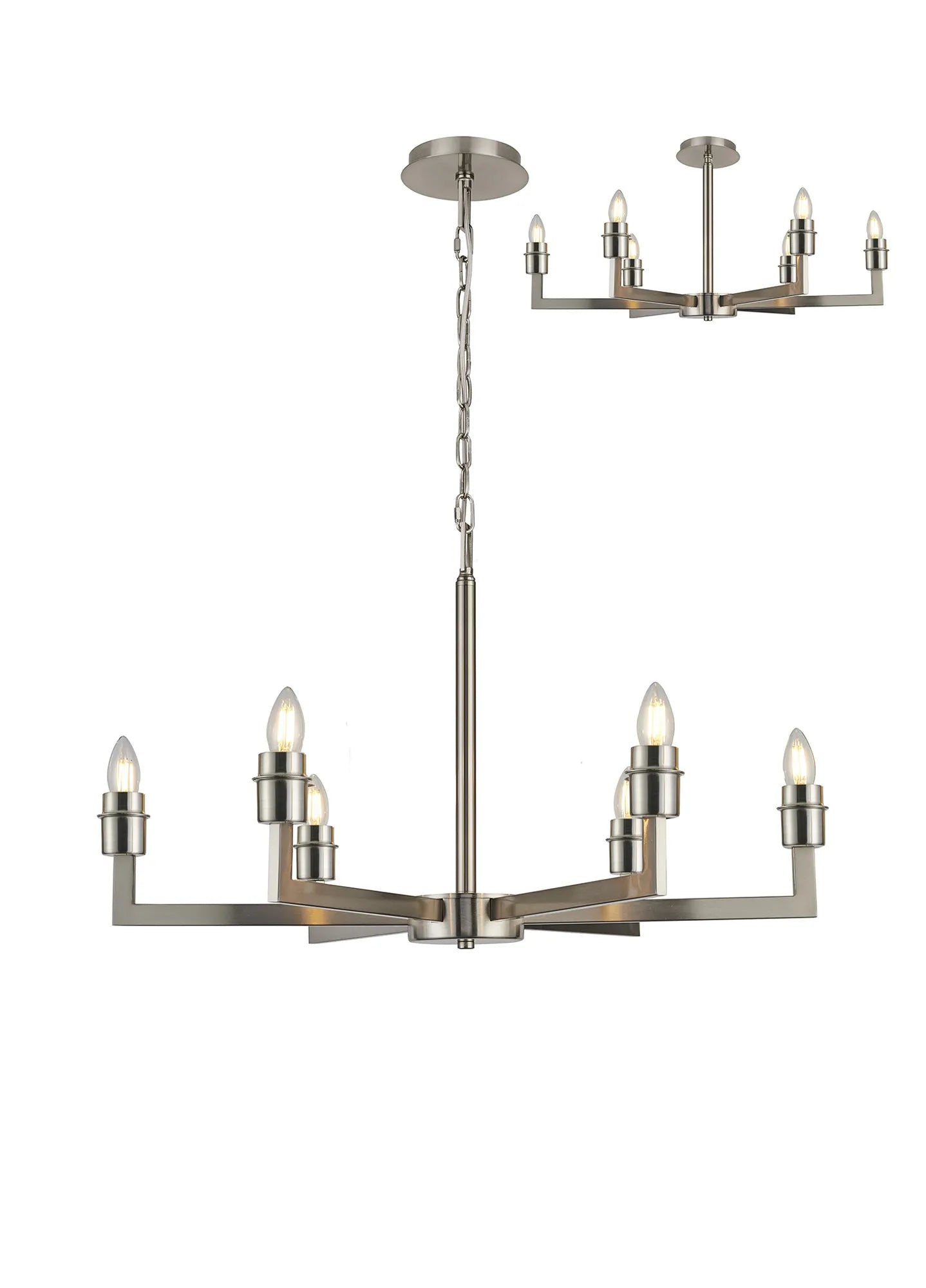 Braxton Adjustable Multi Arm Pendant/Semi Ceiling (FRAME ONLY) Without Shade