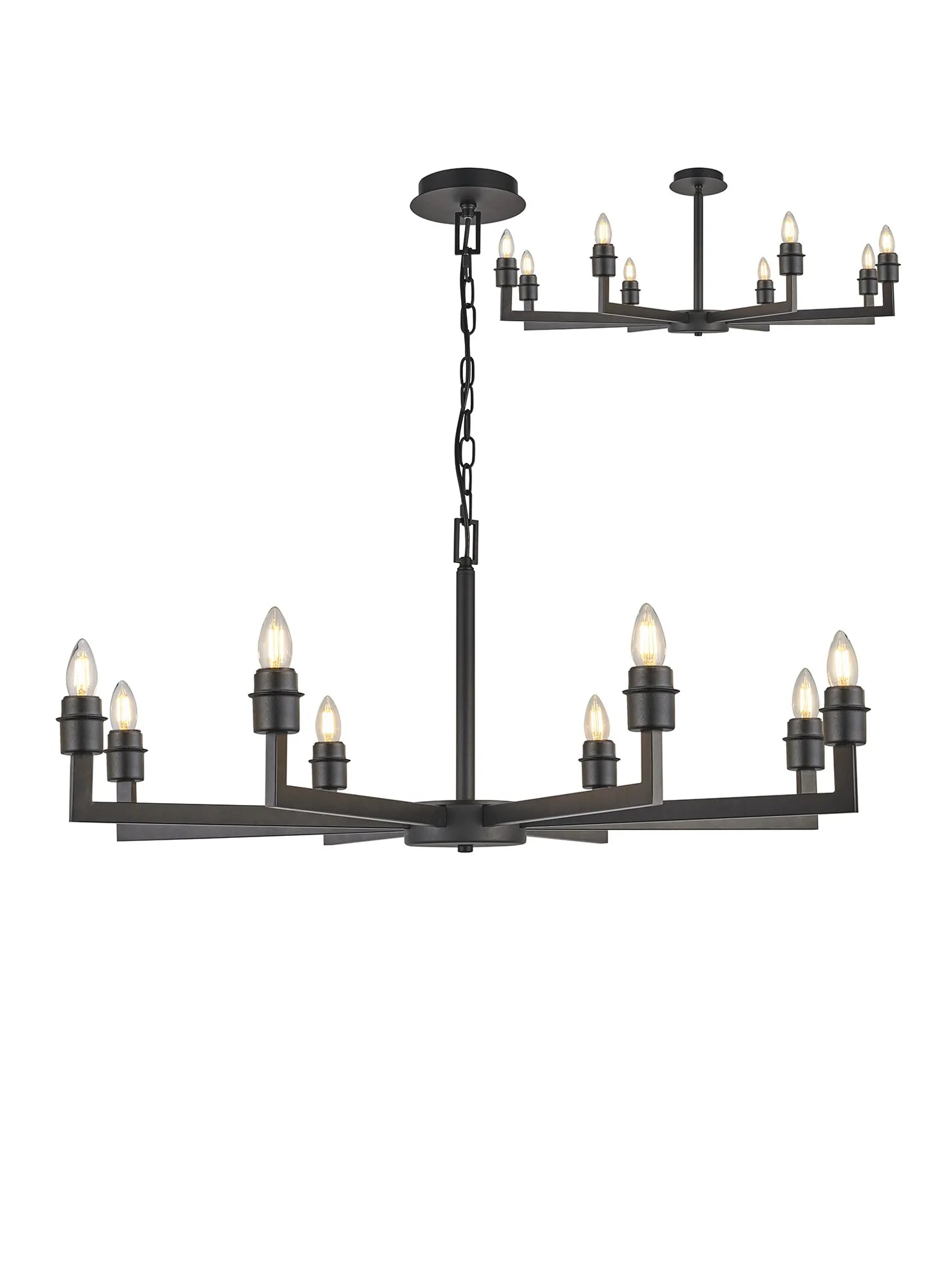 Braxton Adjustable Multi Arm Pendant/Semi Ceiling (FRAME ONLY) Without Shade