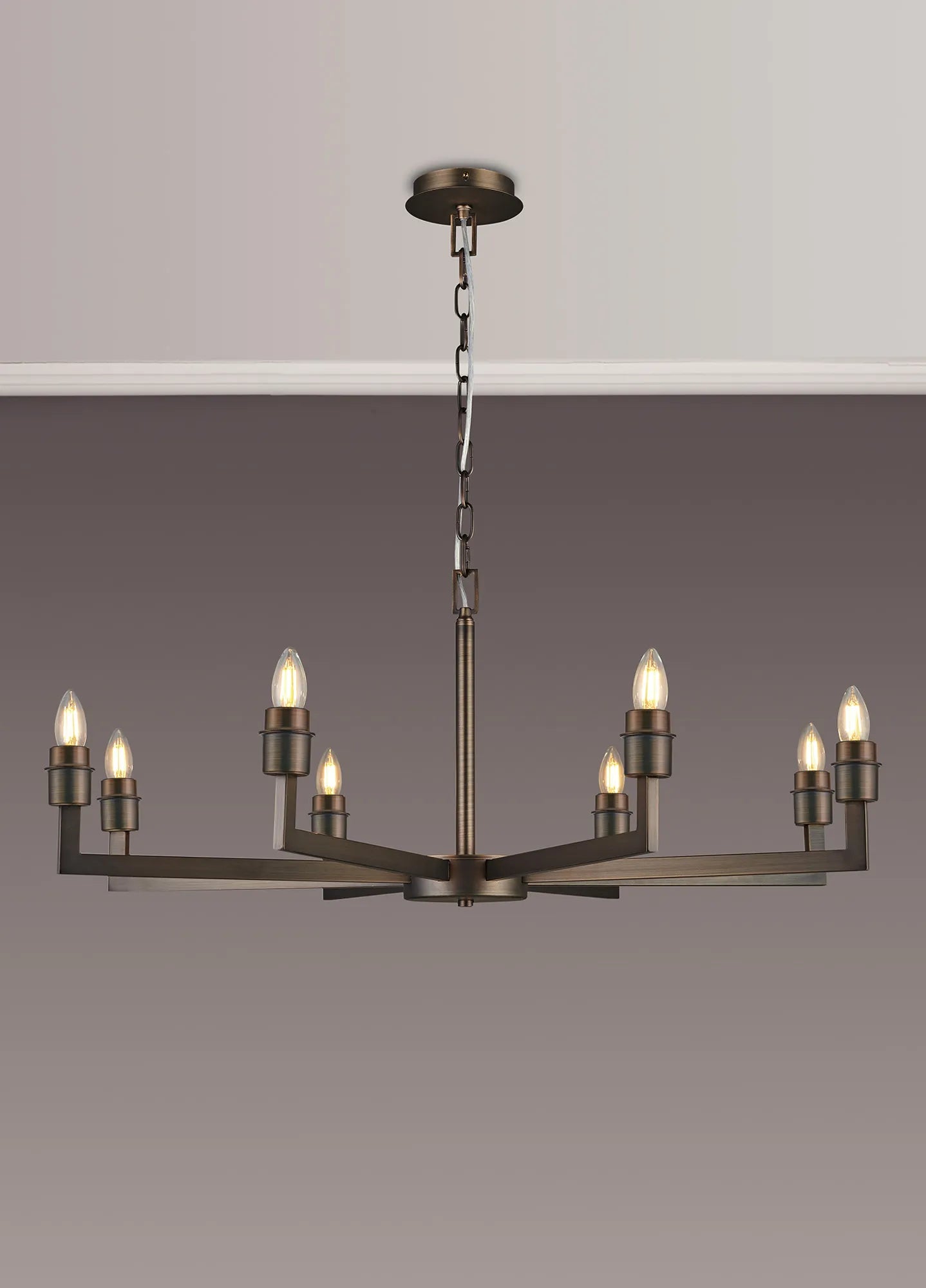 Braxton Adjustable Multi Arm Pendant/Semi Ceiling (FRAME ONLY) Without Shade