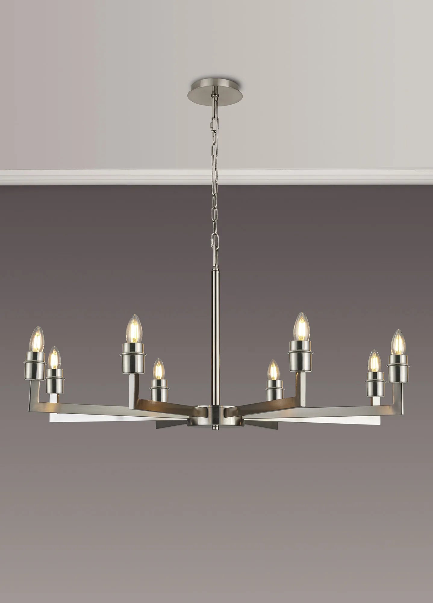 Braxton Adjustable Multi Arm Pendant/Semi Ceiling (FRAME ONLY) Without Shade