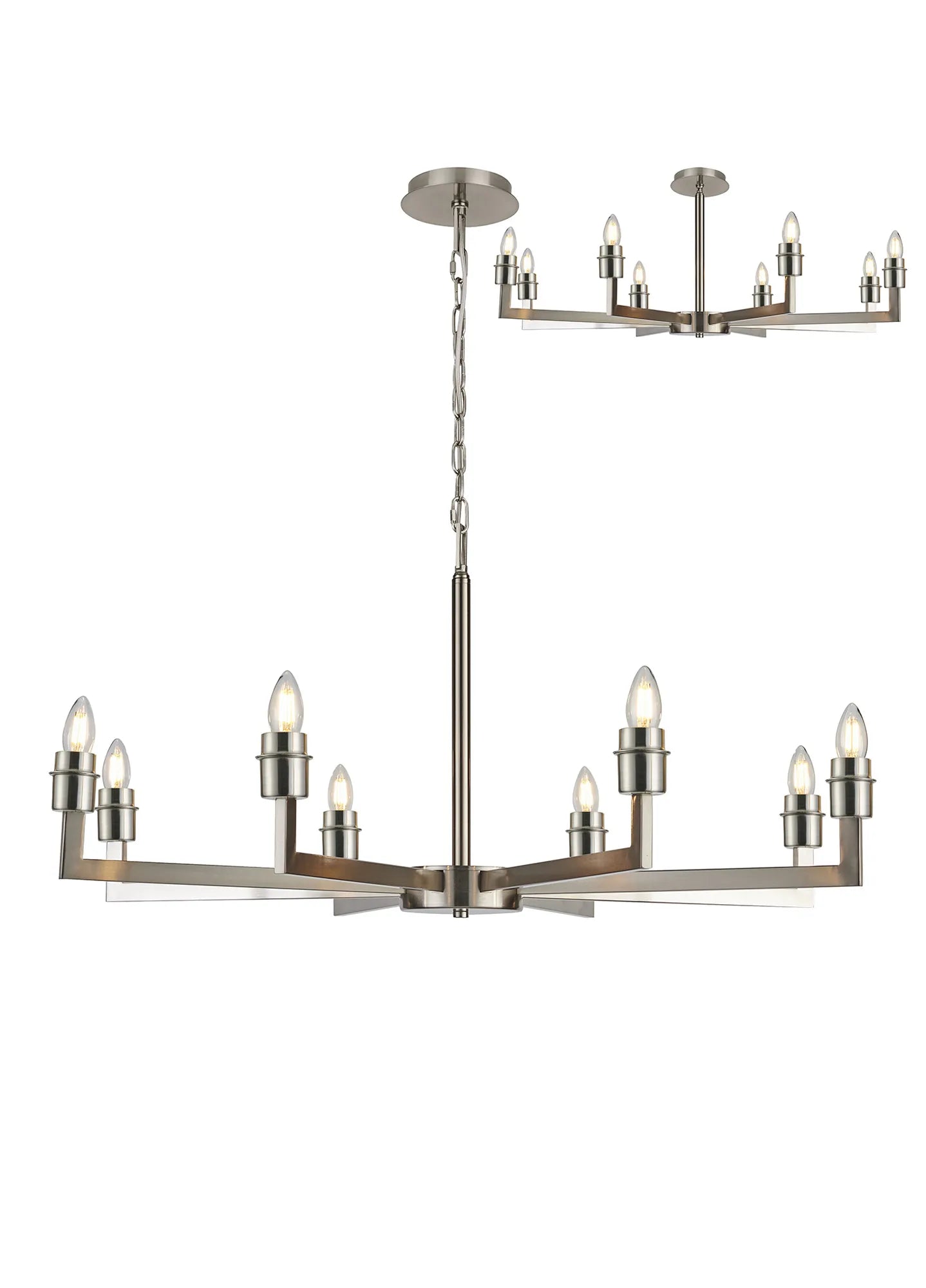 Braxton Adjustable Multi Arm Pendant/Semi Ceiling (FRAME ONLY) Without Shade
