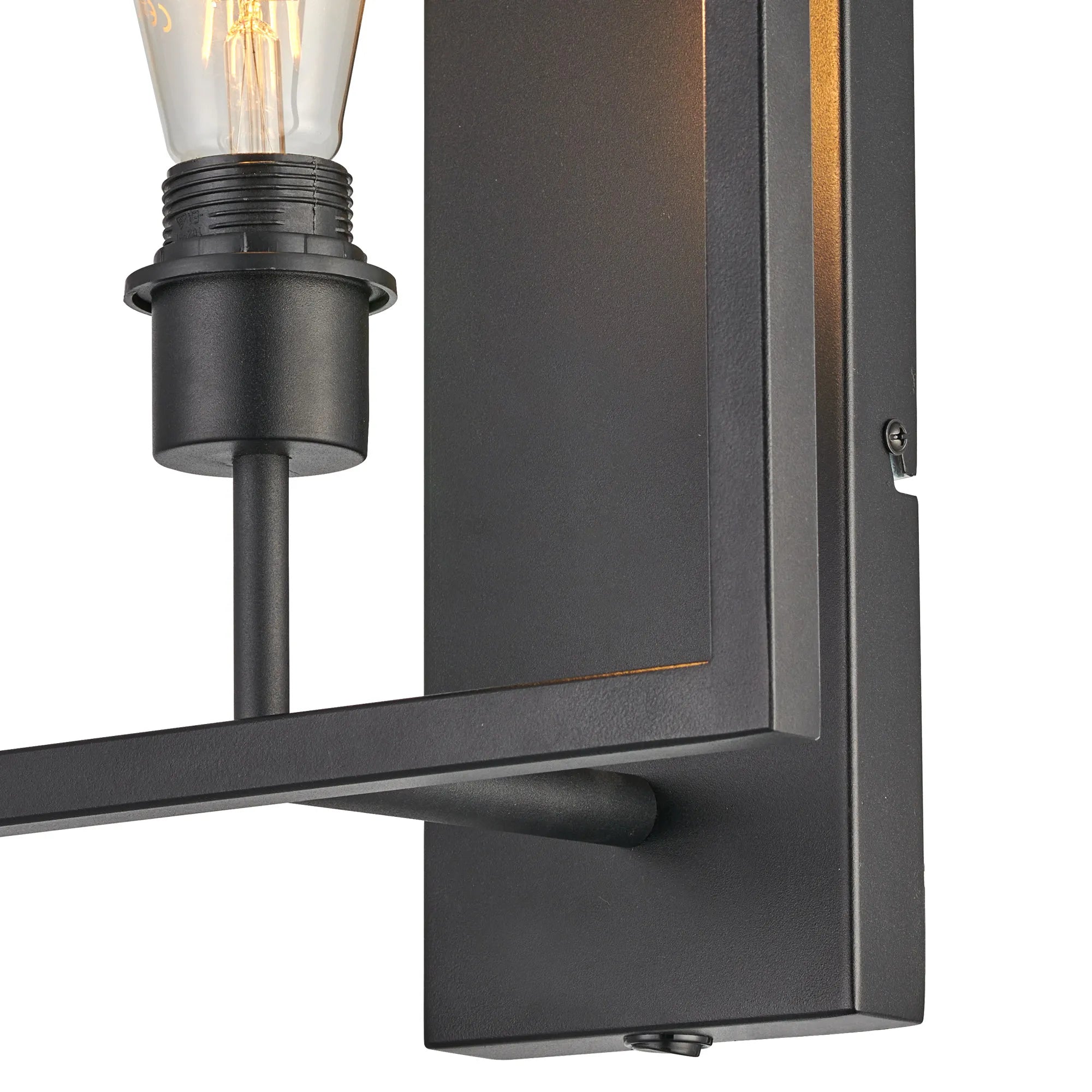 Braxton Wall Lamp Switched (FRAME ONLY) Without Shade, 1 Light E27