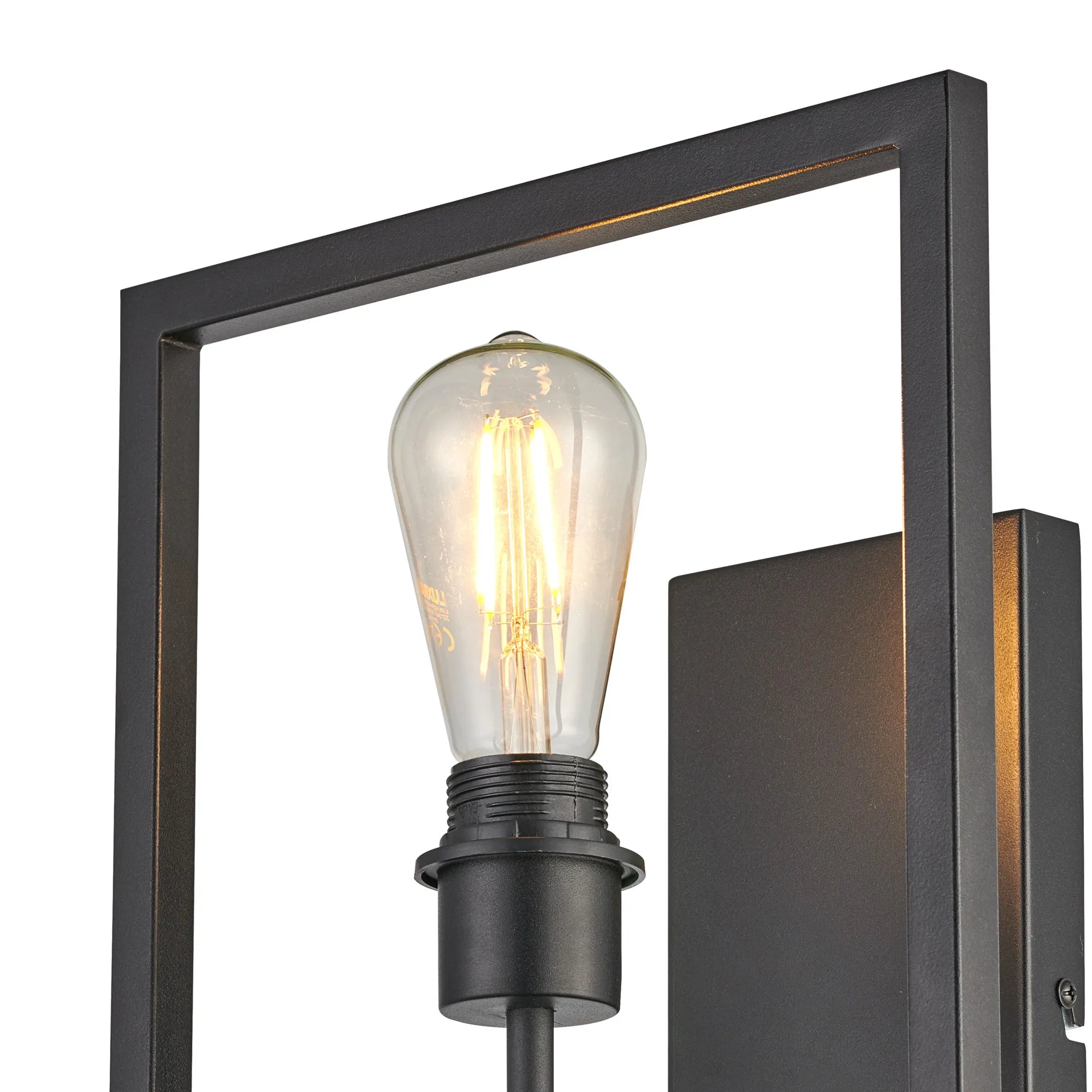 Braxton Wall Lamp Switched (FRAME ONLY) Without Shade, 1 Light E27