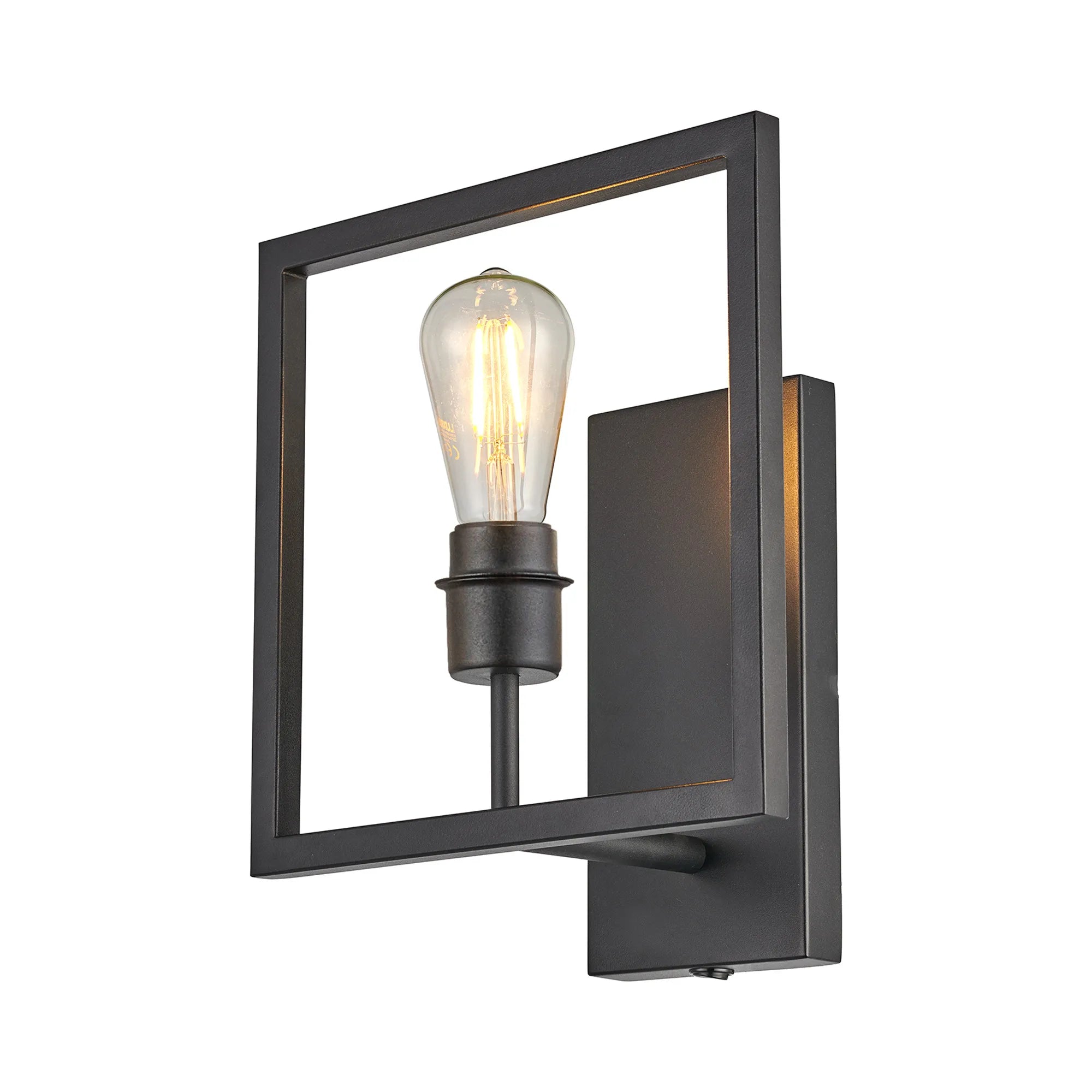 Braxton Wall Lamp Switched (FRAME ONLY) Without Shade, 1 Light E27