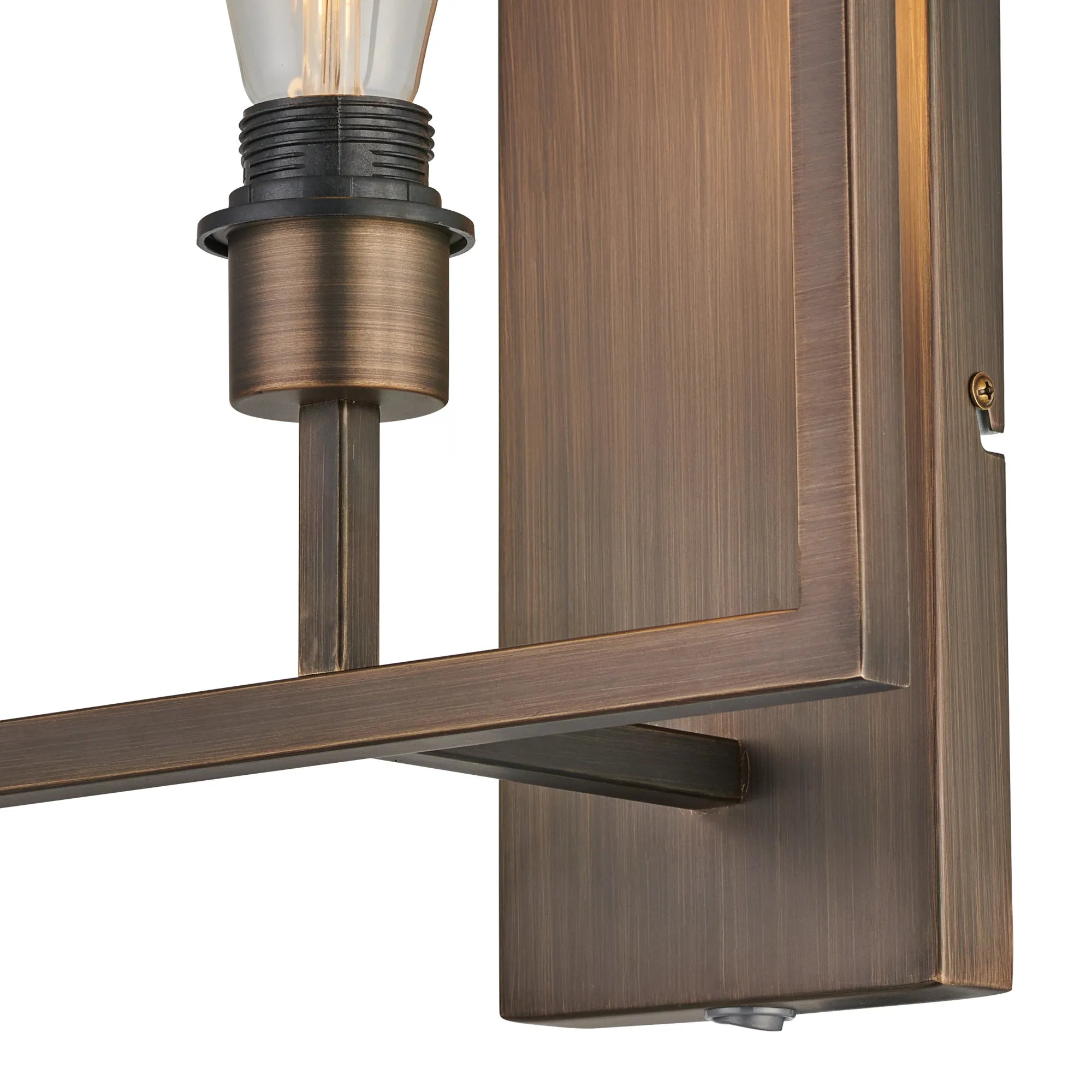 Braxton Wall Lamp Switched (FRAME ONLY) Without Shade, 1 Light E27