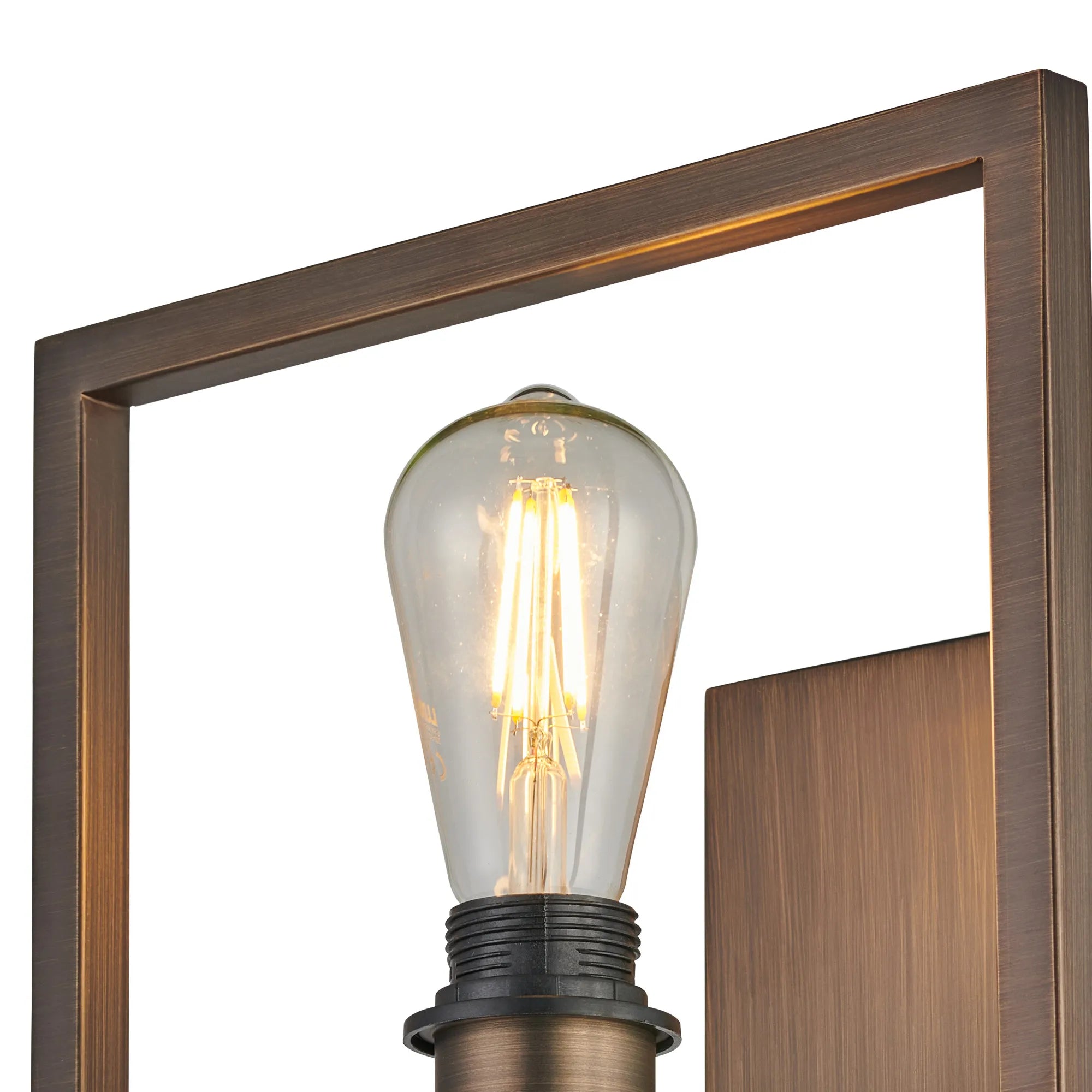 Braxton Wall Lamp Switched (FRAME ONLY) Without Shade, 1 Light E27