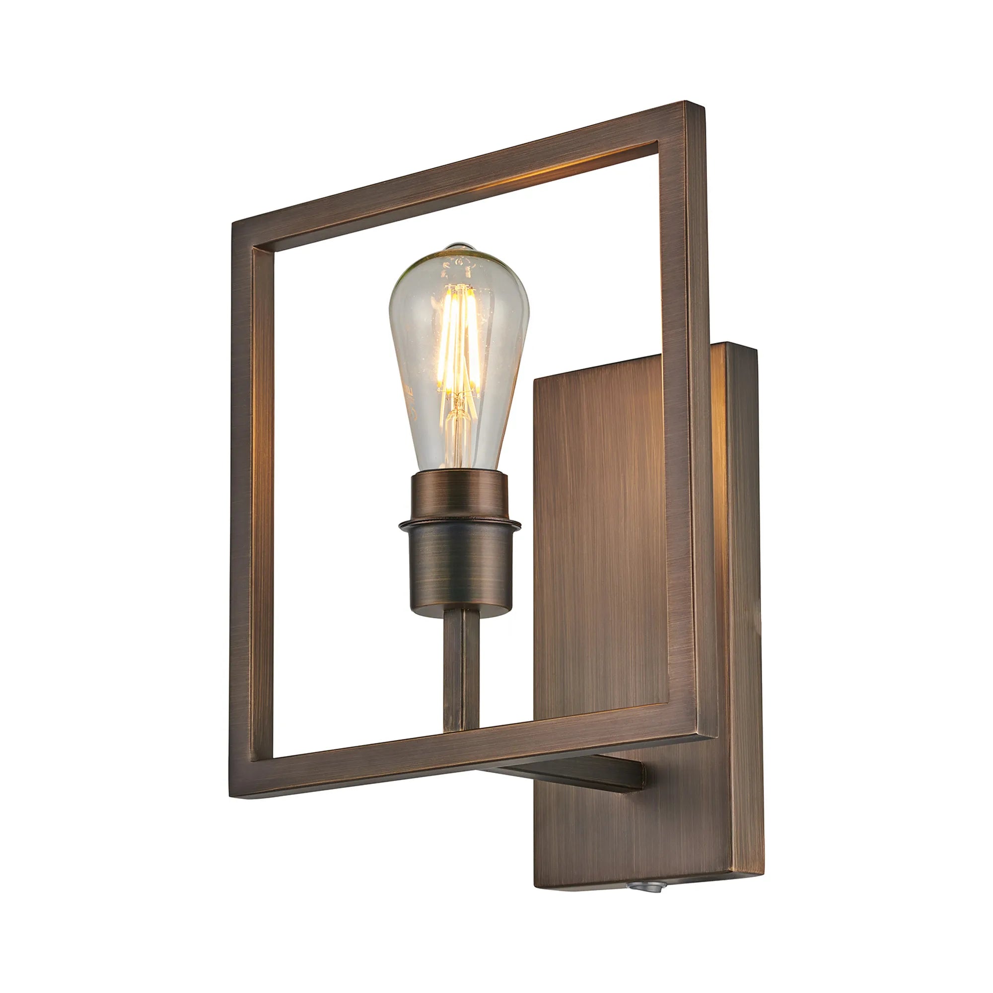 Braxton Wall Lamp Switched (FRAME ONLY) Without Shade, 1 Light E27
