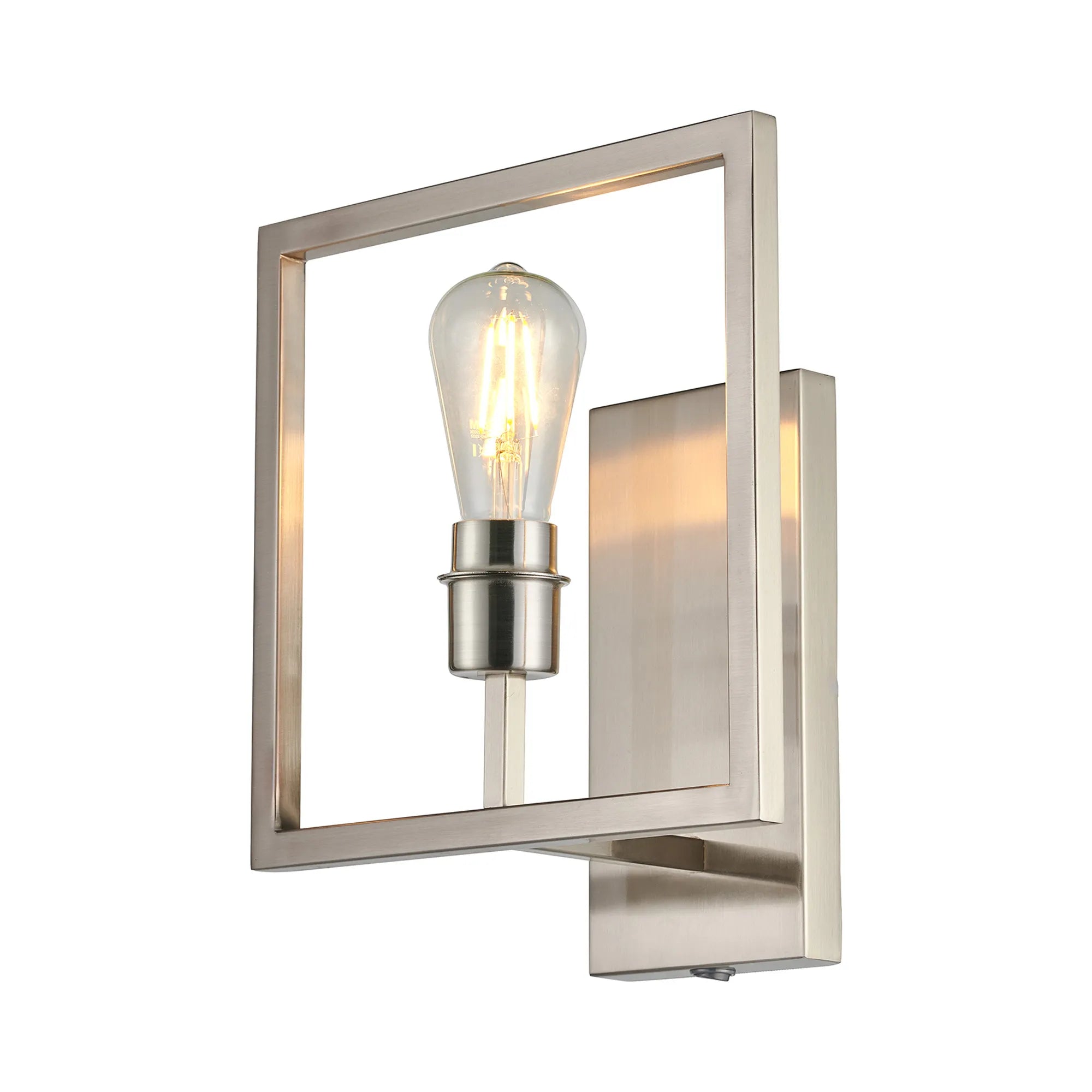 Braxton Wall Lamp Switched (FRAME ONLY) Without Shade, 1 Light E27
