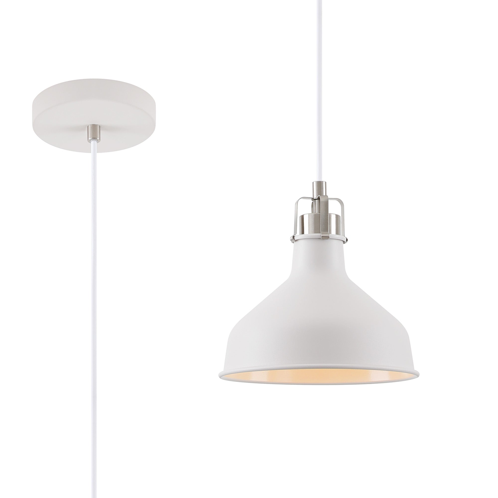 Jetson Pendant, 1 x E27, Small/Medium, Grey/Graphite/White