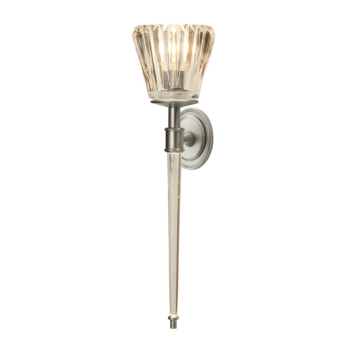 Agatha 2 Wall Light IP44 – Brushed Nickel/ Polished Chrome