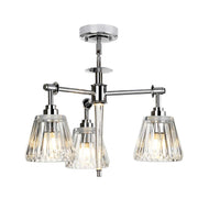 Agatha 3 Light Pendant IP44 - Polished Chrome Finish