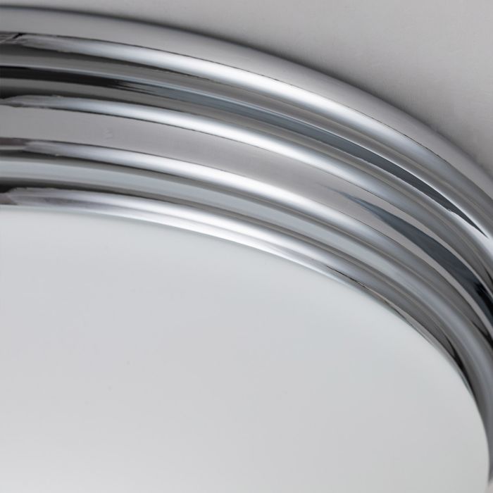 Brompton Flush Bathroom Light IP44 - Polished Chrome / Polished Brass / Brushed Brass