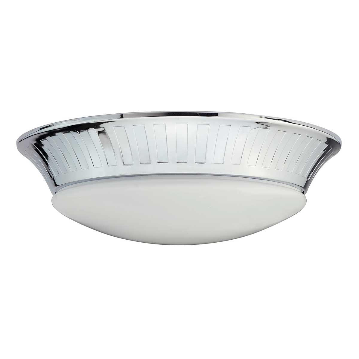 Whitby 1 Light Flush IP44 - Polished Chrome