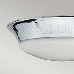 Whitby 1 Light Flush IP44 - Polished Chrome