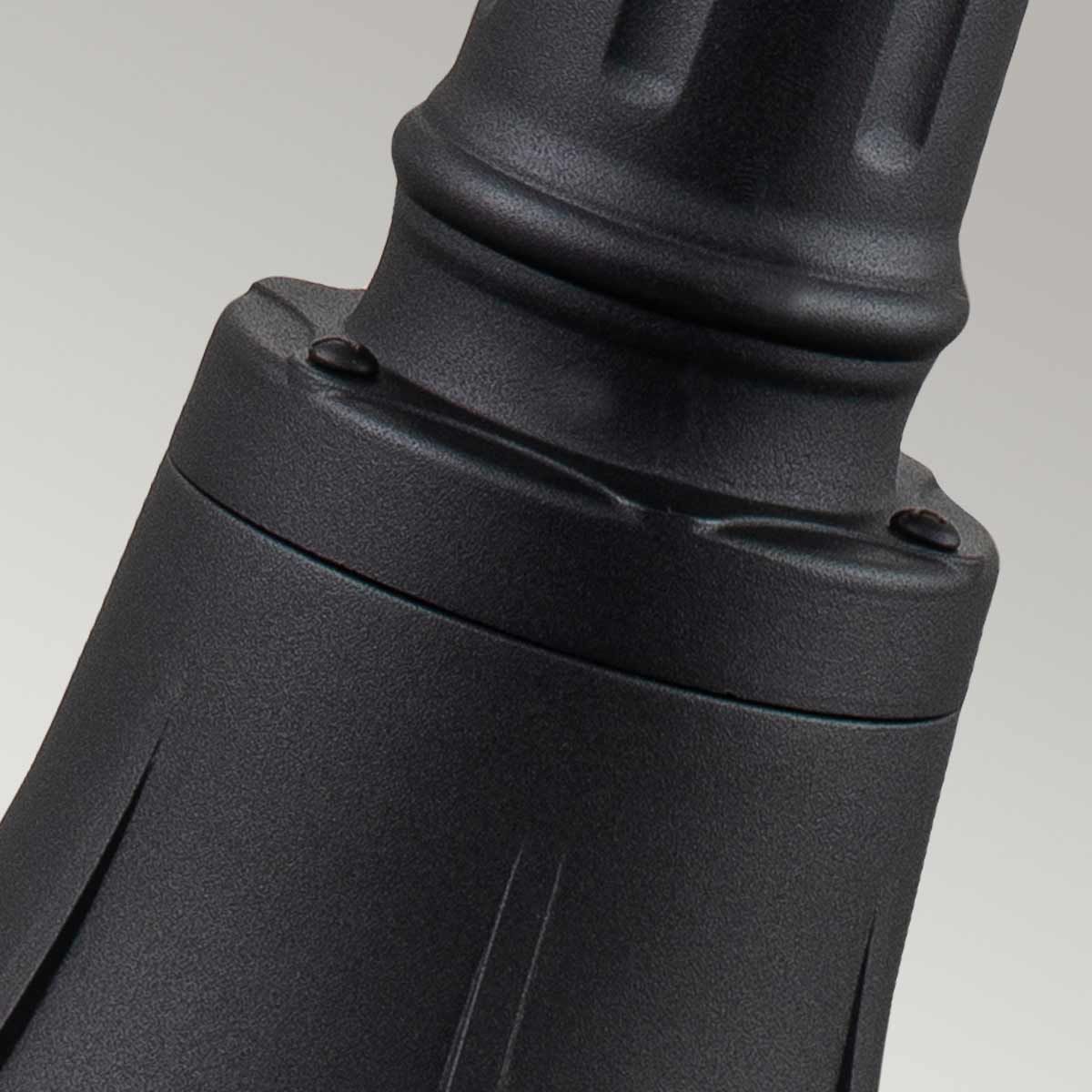 Bayview 1 Light Medium/Large Pillar Lantern - Black IP44 E27