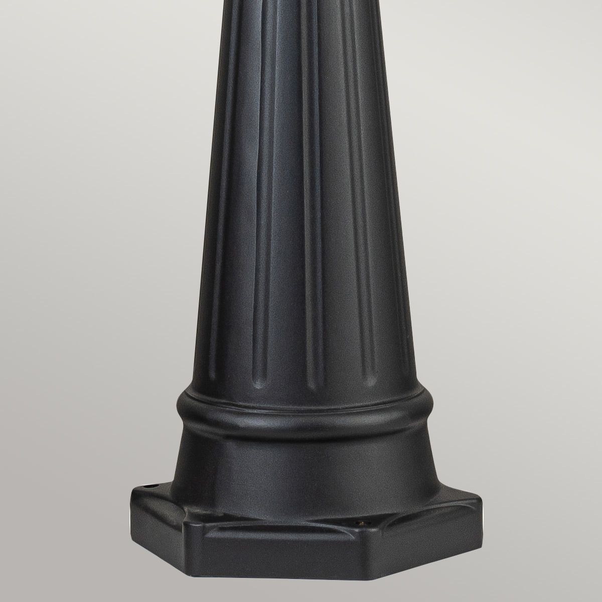 Bayview 1 Light Medium/Large Pillar Lantern - Black IP44 E27