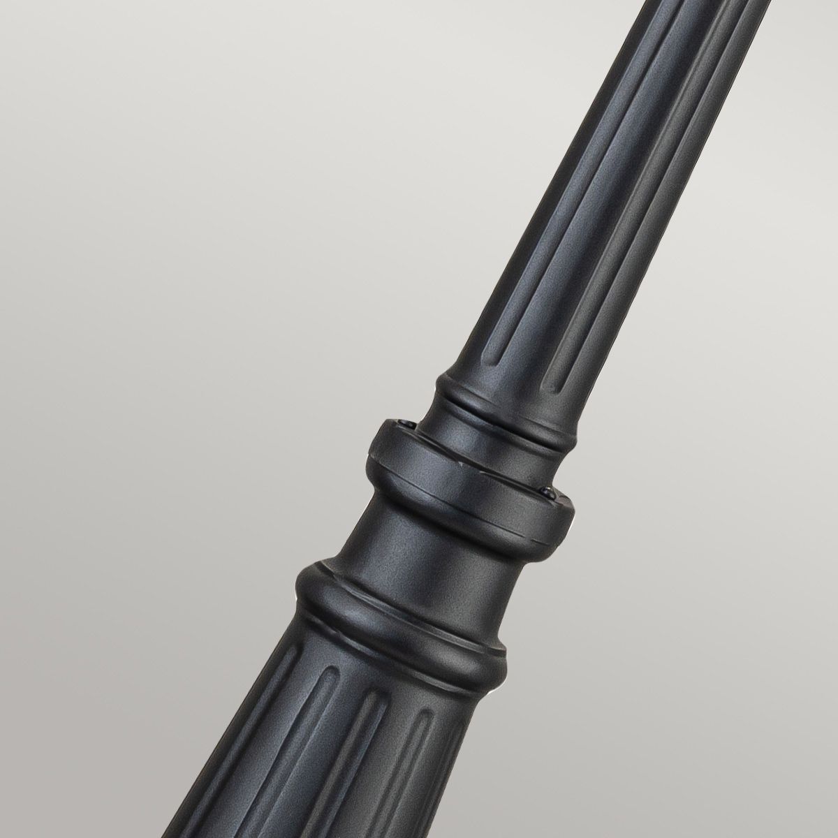 Bayview 1 Light Medium/Large Pillar Lantern - Black IP44 E27