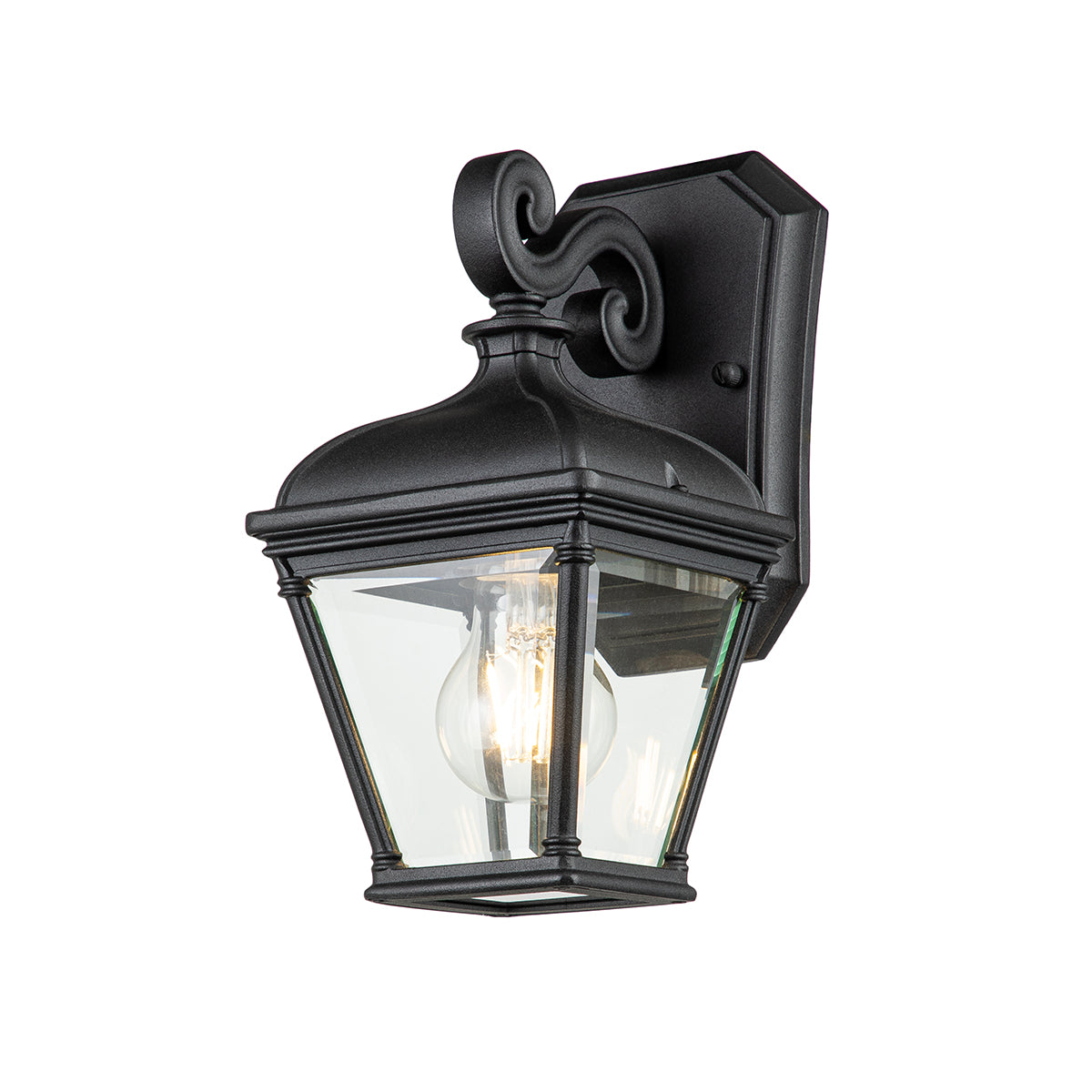 Bayview Small Wall Lantern - Black Finish