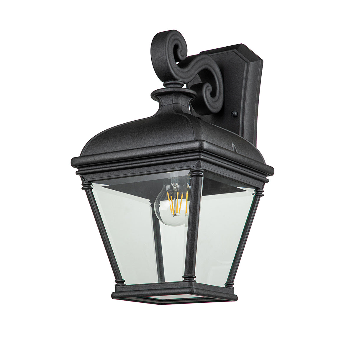 Bayview Large Wall Lantern - Black Finish