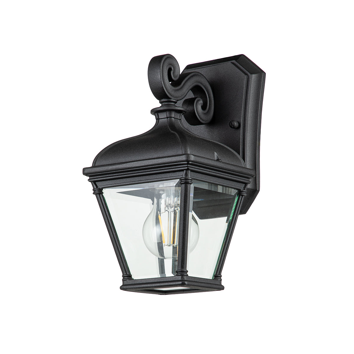 Bayview Medium Wall Lantern - Black Finish