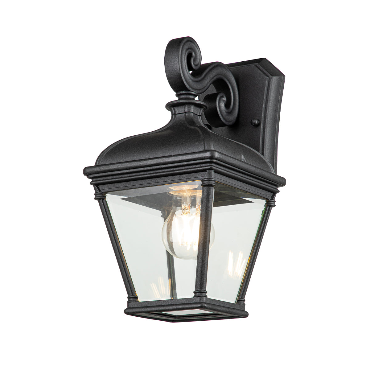 Bayview Medium Wall Lantern - Black Finish