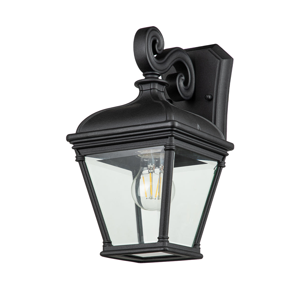 Bayview Large Wall Lantern - Black Finish