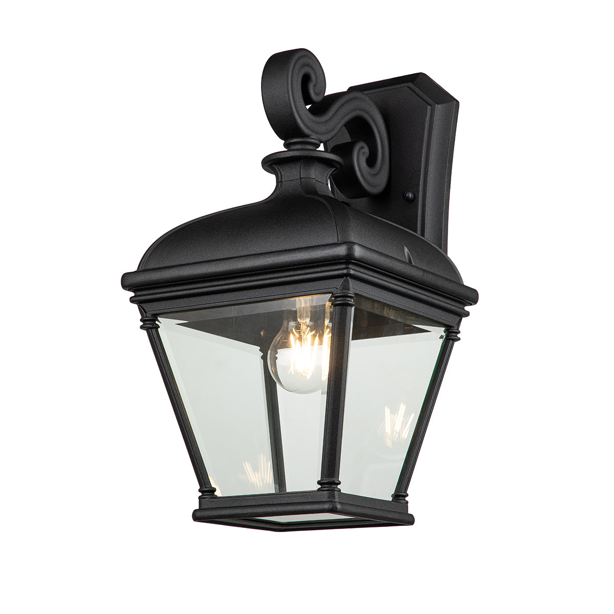 Bayview Large Wall Lantern - Black Finish