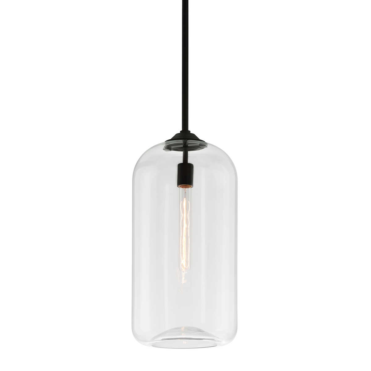 District 1Lt Pendant - Clear/Smoked