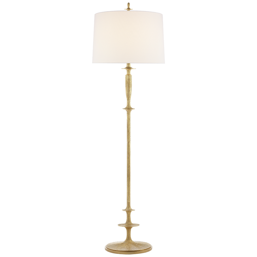 Lotus Floor Lamp - Gild/Plaster White