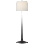 Oscar Sculpted Floor Lamp - Iron/White