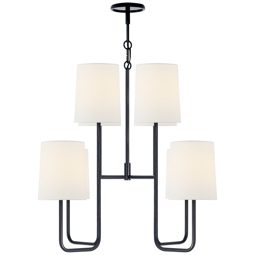 Go Lightly Chandelier - Charcoal/Gild