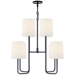 Go Lightly Chandelier - Charcoal/Gild