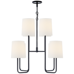 Go Lightly Chandelier - Charcoal/Gild