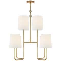 Go Lightly Chandelier - Charcoal/Gild