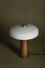Lush 1Lt Table Lamp - Opal & Brass