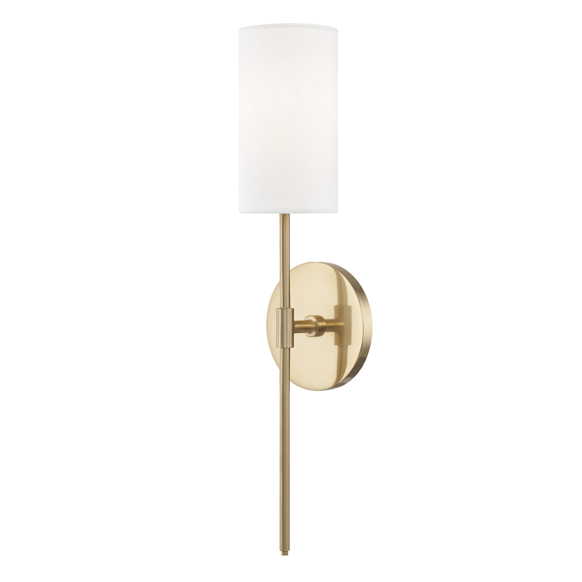 Olivia 1Lt Wall Sconce- Aged Brass/ Polished Nickel