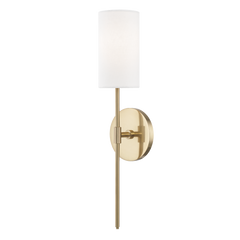 Olivia 1Lt Wall Sconce- Aged Brass/ Polished Nickel